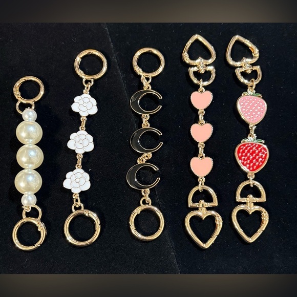 Accessories - Gold or Silver Enamel Purse Strap Extenders